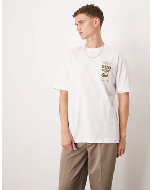 ASOS T-Shirt Comoda Bianca Con Stampa - Bianco