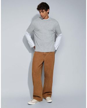 ASOS Jeans Baggy Marroni - Grigio