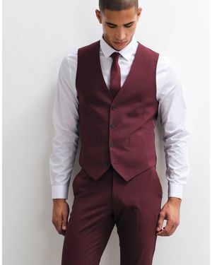 ASOS Skinny Suit Waistcoat - Purple