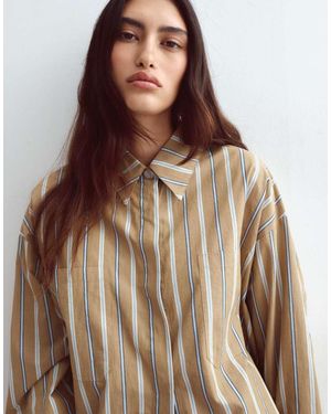 ARRANGE Premium Oversized Shirt - Natural
