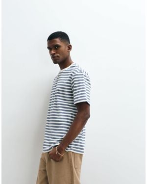 Only & Sons T-shirt décontracté à rayures - crème et - Blanc