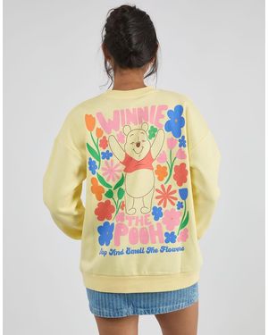 Custard Disney Winnie The Pooh Flowers Sweatshirt - Grey