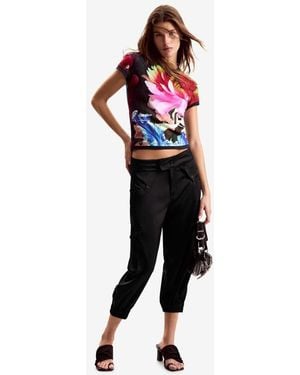 Desigual Designed T-shirt - Red