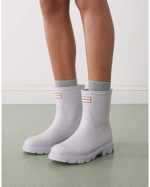 HUNTER Downpour Short Wellington Boots - Grey