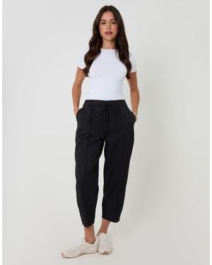 Threadbare Princess Seam Barrel Leg Trousers - Blue