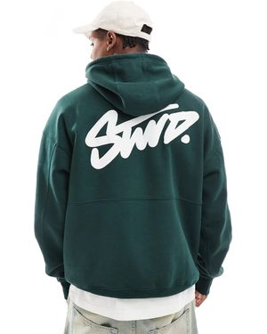 Pull&Bear Stwd Hoodie - Green