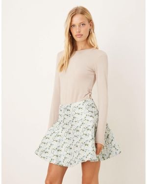 Sister Jane – minirock aus jacquard - Natur