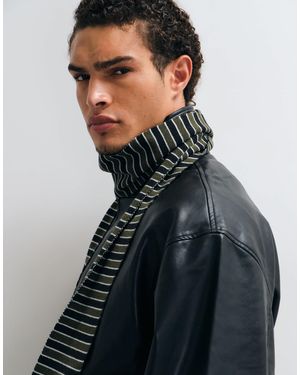 ASOS Stripe Super Skinny Scarf - Black