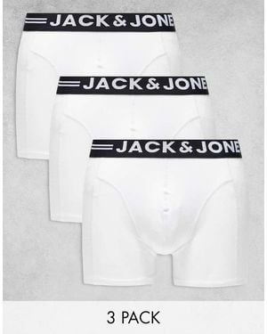 Jack & Jones Pack De 3 Calzoncillos Blancos De - Gris