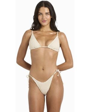 Billabong Twisted Tides Dippi Skimpy Bikini Bottoms - Natural