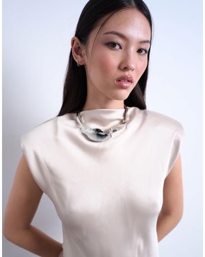 TOPSHOP Megan Statement Necklace - White