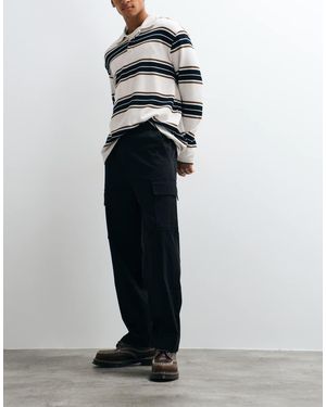 Only & Sons Pantalones Cargo Holgados Descoloridos En - Blanco