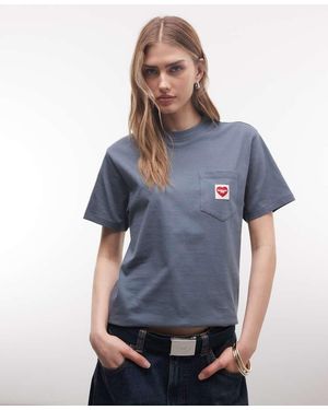Carhartt Pocket Heart T-shirt - Blue
