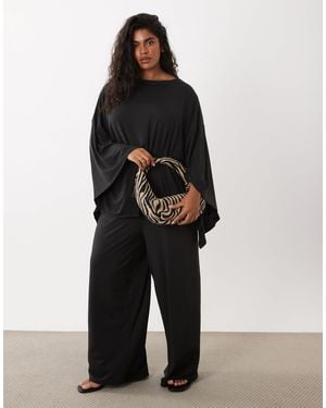 ASOS Asos Design Curve Cape Style Co-ord Top - Black