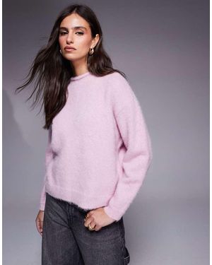 River Island Premium Alpaca-blend Knit Jumper - Purple