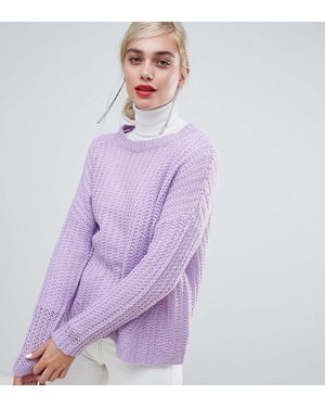 Stradivarius Jersey en lila - Morado