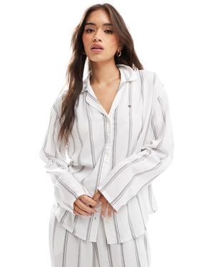 Tommy Hilfiger Th Original Woven Pyjama Shirt - White