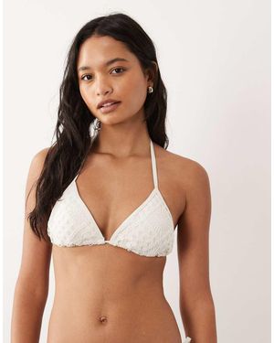 Accessorize Gehaakt Triangel Bikinitopje - Wit