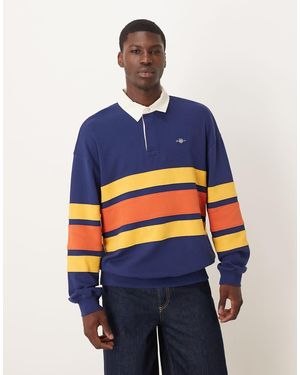 GANT Colour Block Rugby Sweat - Blue