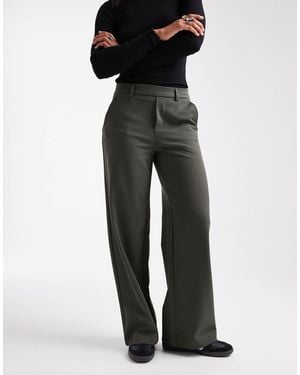 Object Wide Leg Tailored Pants - Black