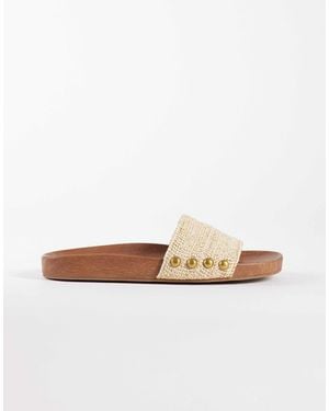 ALDO – rooted – flache sandalen - Weiß
