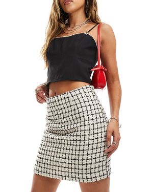 EDITED Tweed Mini Skirt - Multicolour