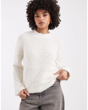 Threadbare – flauschiger, weicher pullover - Weiß
