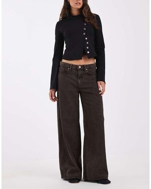 Gap Super Baggy Pleated Jeans - Black