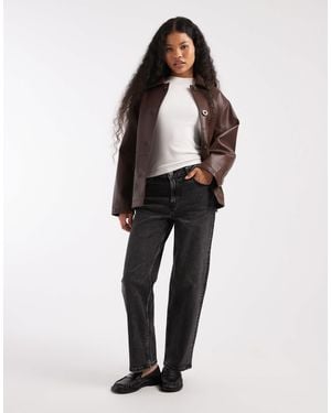 Miss Selfridge Straight Leg Jeans - Black