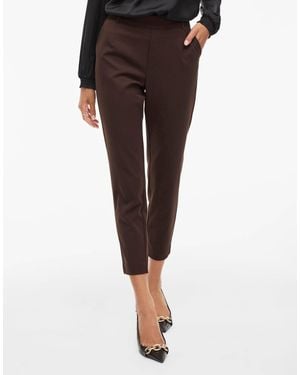 Vila Hoch geschnittene slim-fit-anzughose - Braun