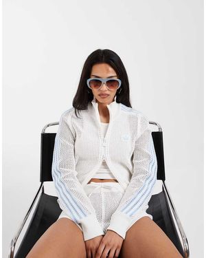 adidas Originals Crochet Track Top - White