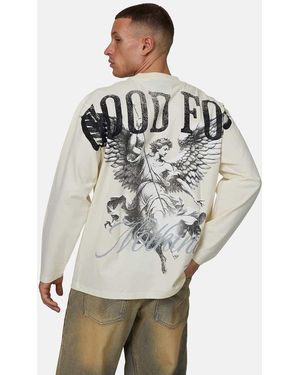 Good For Nothing Long Sleeve Graphic Tee - Grey