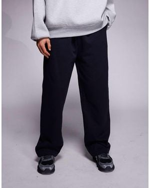 ASOS Premium Heavyweight Wide Leg Jogger - Blue