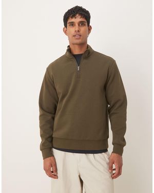 Mango Half Zip Sweatshirt - Green