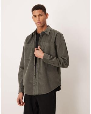 Only & Sons Cord Overshirt - Gray