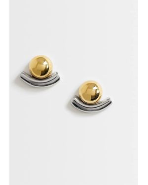 TOPSHOP Diana Oorstekers Van Roestvrij Staal - Metallic