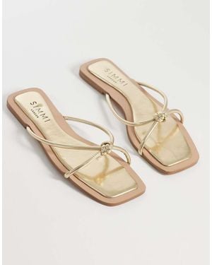 SIMMI Simmi London Cola Knot Flat Sandals - Natural