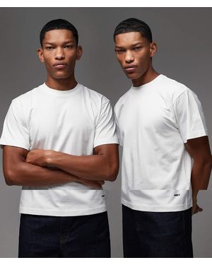 Obey Pack De 2 Camisetas Blancas Established Works De - Blanco