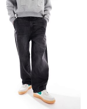 Pull&Bear Skater Fit Washed Jeans - White