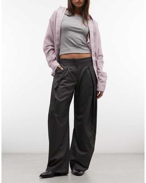Monki Geplooide Ballonbroek - Grijs