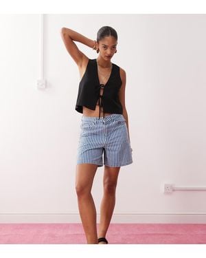 Monki Chaleco De Lino Exclusivo En Asos De - Rosa