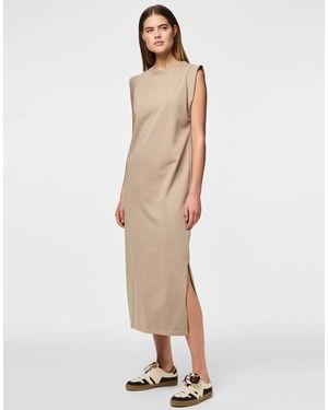 Pieces – sweatkleid - Natur