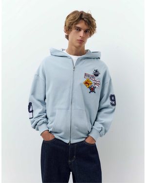 Pull&Bear – sweatshirt - Blau