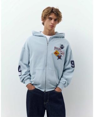 Pull&Bear – sweatshirt - Blau