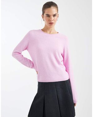 ONLY Round Neck Knitted Top - Purple