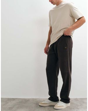 Abercrombie & Fitch Icon Logo Straight Leg joggers - Brown