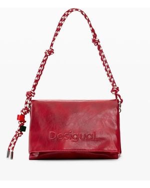 Desigual Medium Logo Bag - Red