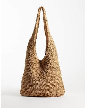 ASOS Straw Tote Bag - Brown