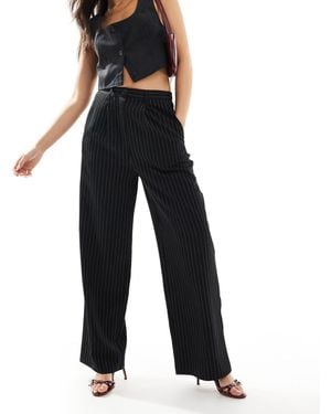 Miss Selfridge Tailored Wide Leg Dad Trouser - Black