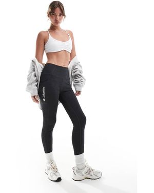 Columbia Leggings Negros Move De - Azul